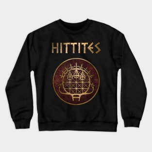 Hittites Ancient Civilization Symbol Sun Disk of Anatolia Crewneck Sweatshirt